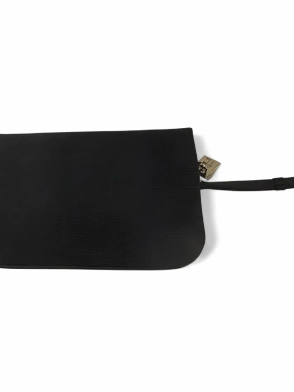 New Giorgio Armani Beauty Signature Black Zippered Makeup Bag Case with Handle